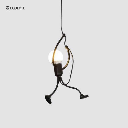 ECOLYTE Vintage Iron Little Man Hanging Lamp