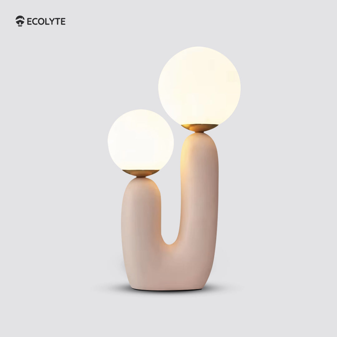 ECOLYTE Art Resin Double-Ended Table Lamp