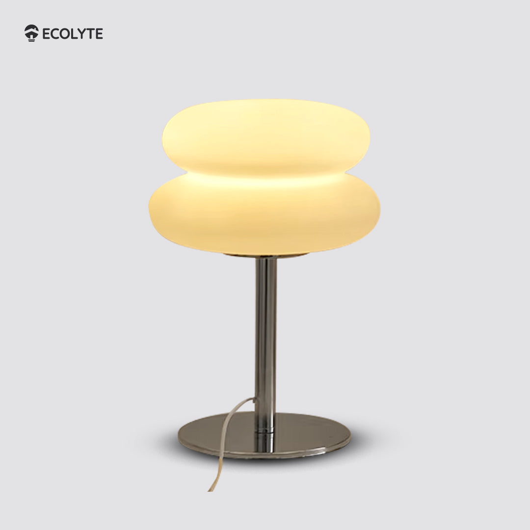 ECOLYTE Cream Table Lamp Plastic Lampshade