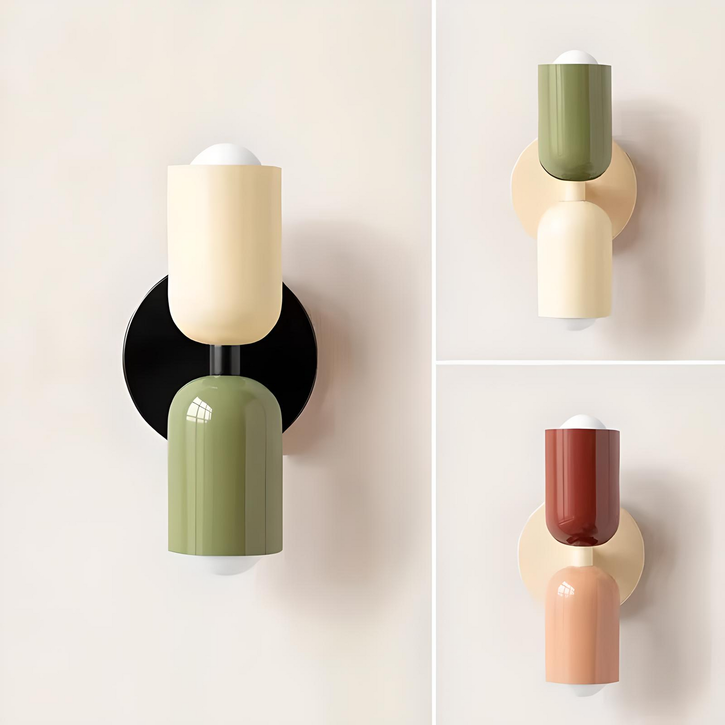 ECOLYTE Colorful Nordic Bedside Wall Lamp