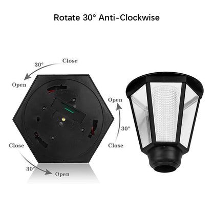 ECOLYTE 1000mah Outdoor Lighting Retro Solar Wall Lamp