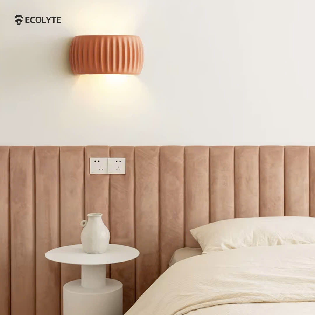 ECOLYTE French Beige Resin Wall Lamp